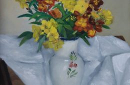 Giroflees dans un vase
