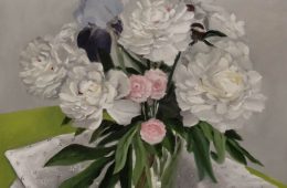 Iris et pivoines