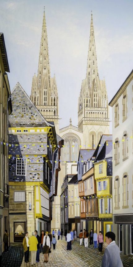 Quimper Rue Kéréon – Médaille d’argent 2025 Salon des Artistes Français